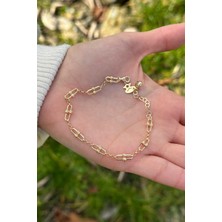 ÇGK KUYUMCULUK Dorikalı Ataç Zincir Altın Bileklik CGKBLK0072