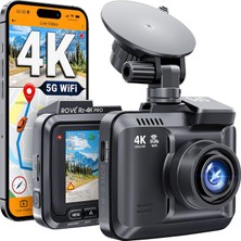 Rove R2-4k Pro Dash Cam, Dahili Gps, Arabalar Için 5g Wifi Dash Kamera