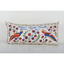 Etnik Bulvar Hayvan Desenli Vintage Etnik Suzani Kırlent Kılıfı El Dokuma Kırlent Kılıf