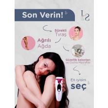 LaSoft Lazer Epilasyon Aleti Evde Acısız Ipl Lazer Epilatör Yüz Tüm Vücut Ve Genital Bölge Lazer