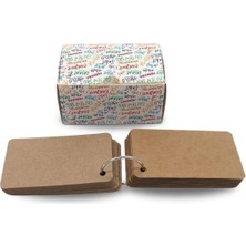 Copyder Halkalı Beyaz Flash Kartlar 50 Adet 5.5 x 8.5 cm Not Kartı Kelime Kartı Ders Çalışma Kartı