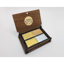 Şemse 4'lü Mührelenebilir Galata Seti El Yapımı Yaldız Suluboya Seti Tam Tava