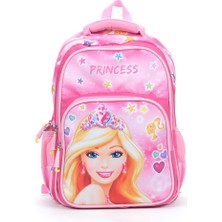 Masho Trend Soft Princess Barbie Okul Çantası + Beslenme + Kalemlik + Barbie Kız Çantası