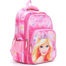 Masho Trend Soft Princess Barbie Okul Çantası + Beslenme + Kalemlik + Barbie Kız Çantası