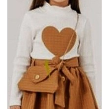 Butik Kız Çocuk Kapitone Şapkalı Alt Üst Takım