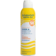 Seaweed Bath Co. Spf50 Sheer & Sensitive Kokusuz Güneş Spreyi 177ml