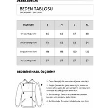 Abluka Online Oversize Çizgili Kapüşonlu Sweatshirt Siyah