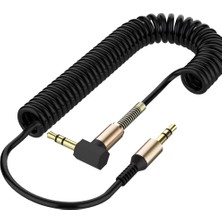 Concord C-807 1.8m Metre 3.5mm Aux L Spiral Ses Aktarım Kablosu