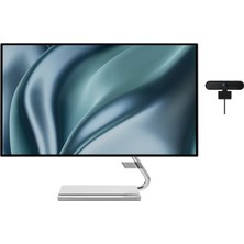 Lenovo Q27H-20 27" 4ms 70Hz (Hdmı+Display+Type-C) Amd Freesync IPS Panel Wled Monitör 66EDUAC1TK + Lenovo Lc 50 Kamera