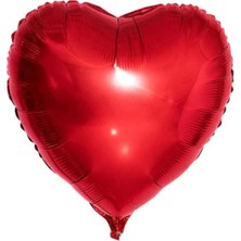 Parti Aşkı Parti Aşkı Kırmızı Kalp Folyo Balon 24 Inç 60 cm & Sevgililer Günü - Evlilik Teklifi Balonu