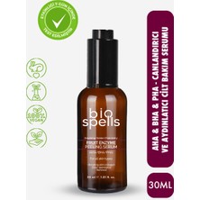 Bio Spells Fruit Enzyme Peeling Serum 30ml - Aha & Bha & Pha Canlandırıcı & Aydınlatıcı Cilt Bakım Serumu