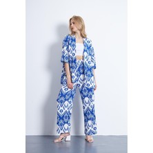 Charamela Baskılı Örme Kimonolu 2Li Takım Set - Bgt13