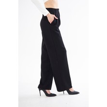 Charamela Plili Bol Paça Siyah Smart Pantolon - BGP04
