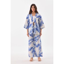 Charamela Mavi Beyaz Kimono Takım - Bgt14