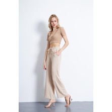 Charamela Kadın Belli Lastikli Rahat Kalıp Pantolon - BGP22