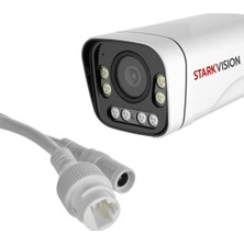 Stark Vision St-20 5mp 8ledli Metal St-20 5mp 8ledli Metal Kasalı Gece Renkli Görüşlü Peo Bullet Güvenlik Kamerası