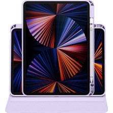 Apple iPad Air 4 10.9 Inc (2020) Yatay ve Dikey Dönebilen Standlı Kalem Şarjına Uygun Darbe Dayanıklı Thermix Kılıf A2316 A2324 A2325 A2072