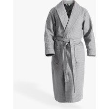 Green Black Afra Erkek Bornoz Gri