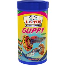 Amore Lepistes-Melek-Plati-Moli Balığı Granül Yemi 125ml, Lotus Guppy 100 ml, Yavru 100 ml, Vitamin