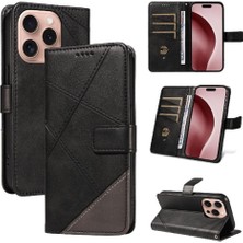 Mellow Shop Elmas Dikiş Deri ile IPhone 16 Pro ve Kart Yuvası Için Flip Case (Yurt Dışından)