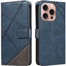 Mellow Shop Elmas Dikiş Deri ile IPhone 16 Pro ve Kart Yuvası Için Flip Case (Yurt Dışından)