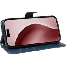 Mellow Shop Elmas Dikiş Deri ile IPhone 16 Pro ve Kart Yuvası Için Flip Case (Yurt Dışından)