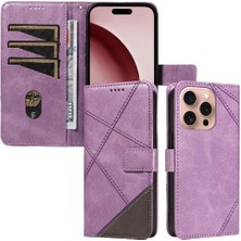 Mellow Shop Elmas Dikiş Deri ile IPhone 16 Pro ve Kart Yuvası Için Flip Case (Yurt Dışından)