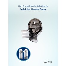 Direct Nexus Portable Mesh Nebulizatör Yedek Ilaç Haznesi Başlık