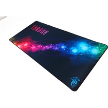 Throne Nebula 90X40CM 5mm Mikrofiber Yüzey Nano Teknoloji Kaymaz Zemin Dikişli Xxl Premium Mousepad