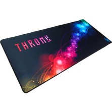 Throne Nebula 80X30CM 5mm Mikrofiber Yüzey Nano Teknoloji Kaymaz Zemin Dikişli Xl Premium Mousepad