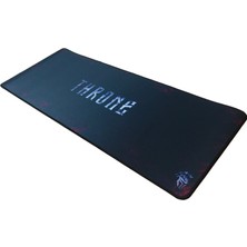 Throne Hollow 90X40CM 5mm Mikrofiber Yüzey Nano Teknoloji Kaymaz Zemin Dikişli Xxl Premium Mousepad