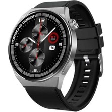 Bilişim Burada Gt8 Porsche Tasarımı Akıllı Saat Bluetooth Bağlantılı Kablosuz Şarj Kordon Hediyeli 46MM Sir,i