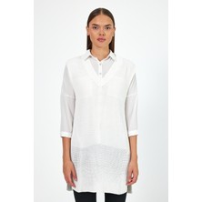 Kadın V Yaka Sıfır Kol Triko Süveter 0608