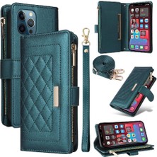 MY Boutique1 IPhone 12 Için Flip Case Pro Max Kart Yuvaları Kayış Cüzdan Darbeye (Yurt Dışından)