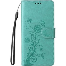 MY Boutique1 IPhone 15 Pro Kart Yuvaları Flip Deri Çiçek Için Flip Case (Yurt Dışından)