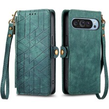 MY Boutique1 Google Piksel 9 Pro Deri Kılıf Için Flip Case Basit Iş Flip Kapak (Yurt Dışından)