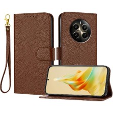 MY Boutique1 Realme 12 Artı Cüzdan Flip Için Telefon Kılıfı Folio Kart Yuvaları Tutucu Pu (Yurt Dışından)