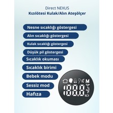 Direct Nexus Dual Kulaktan ve Alından Ateş Ölçer