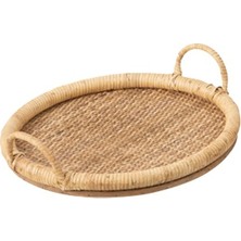 Laromita Decoration Conny Rattan Yuvarlak Tepsi / S