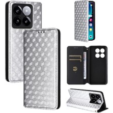 MY Boutique1 Xiaomi 14T Pro Pu Deri Kart Yuvaları Için Flip Case Tutucu 3D Desen (Yurt Dışından)