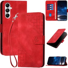 MY Boutique1 Ayrılabilir El Kayışı ile Galaxy M35 Için Flip Case Kabartmalı Yüksek (Yurt Dışından)