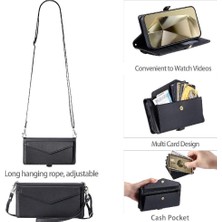 MY Boutique1 Cüzdan Crossbody Durumda IPhone Xs Max Rfıd Engelleme Fermuar Faturaları Yuvası (Yurt Dışından)