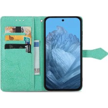 MY Boutique1 Google Piksel 9 Pro Xl Için Flip Case Zarif Desen Darbeye Basit (Yurt Dışından)