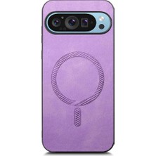 MY Boutique1 Google Piksel 9 Pro Magsafe Araba Bağlar Için Flip Case Ince Kablosuz Şarj (Yurt Dışından)