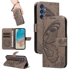 MY Boutique1 Galaxy M35 Ayrılabilir El Kayışı Kabartmalı Kelebek Için Flip Case (Yurt Dışından)