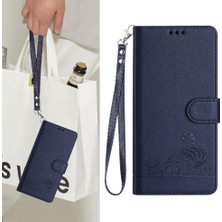 MY Boutique1 Huawei P40 Için Kılıf Cüzdan Kapak Çevirin Kedi Rfıd Kart Yuvası Tutucu Kickstand (Yurt Dışından)