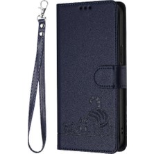 MY Boutique1 Huawei P40 Için Kılıf Cüzdan Kapak Çevirin Kedi Rfıd Kart Yuvası Tutucu Kickstand (Yurt Dışından)