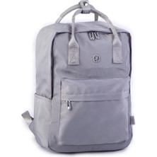 Nas Bag Unisex Sırt ve El Çantası Büyük Boy Su Geçirmez Sırt Çantası (29X40 cm ) Gri