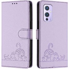 MY Boutique1 Oneplus 9 Için Kılıf Cüzdan Kapak Çevirin Kart Yuvası Tutucu Kickstand Kedi Rfıd (Yurt Dışından)