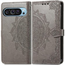 MY Boutique1 Google Piksel 9 Pro Xl Için Flip Case Zarif Desen Darbeye Basit (Yurt Dışından)